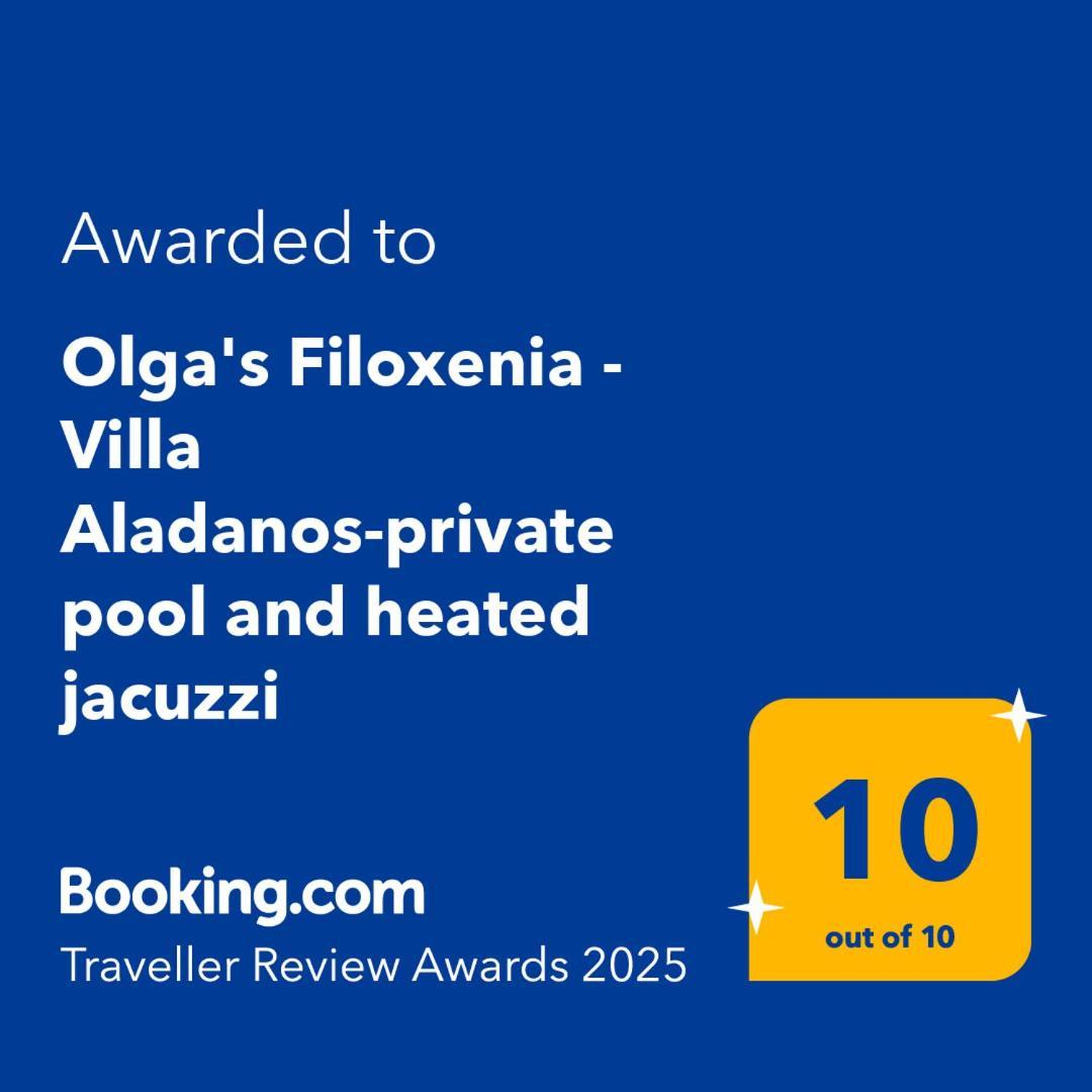 Olga'S Filoxenia - Villa Aladanos-Private Pool And Heated Jacuzzi Makhairoí Exterior photo